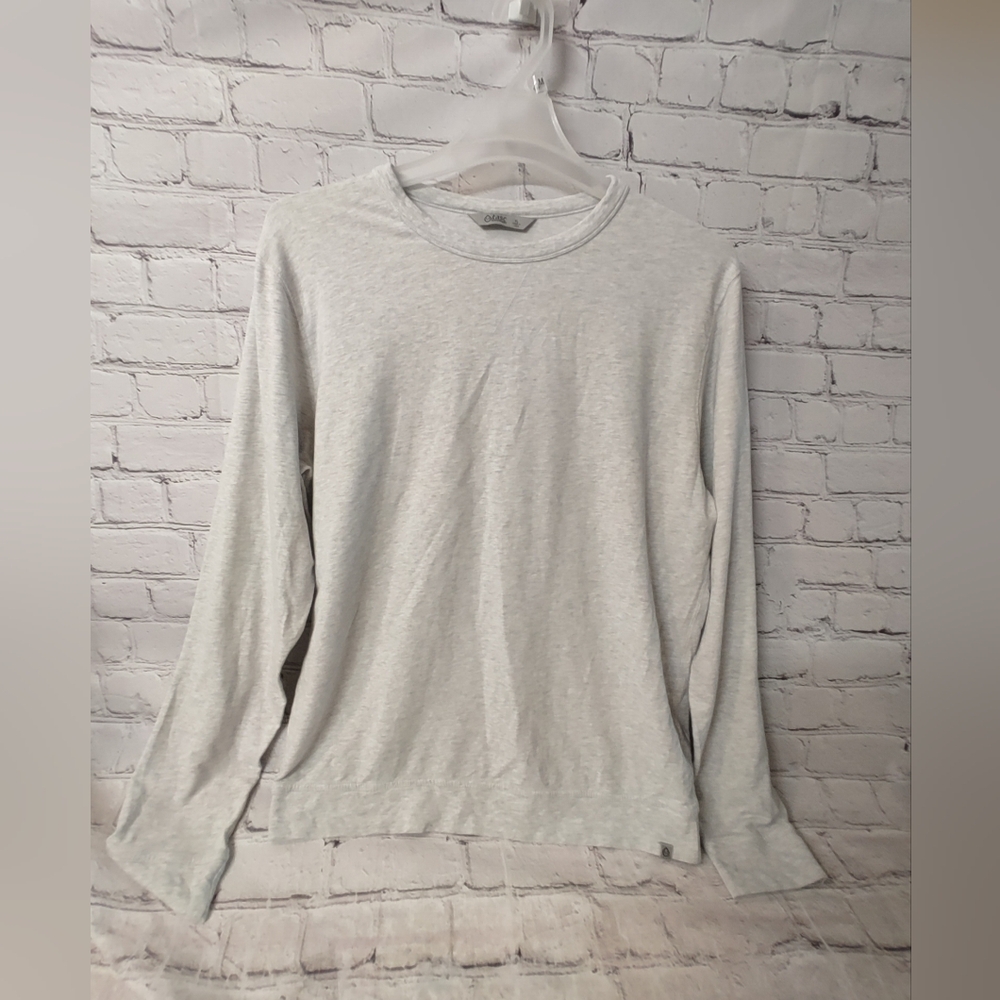 Tasc Performance Mens XL Heather Grey Crew Organic Cotton Long Sleeve